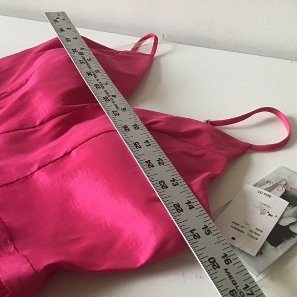 Dress 11 Hot Pink Halter NWT Honey & Rosie - Picture 9 of 10